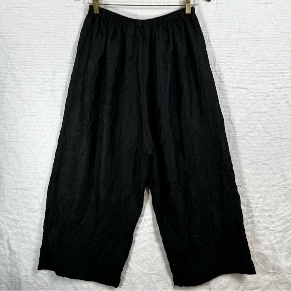 ITEMZ Chris Baumgartner Silk Black One Size Unstructured Pajamas 2pc loungewear - Picture 14 of 16